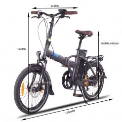 Folding And Compact Ebikes Leon NCM London Folding Electric Bike
