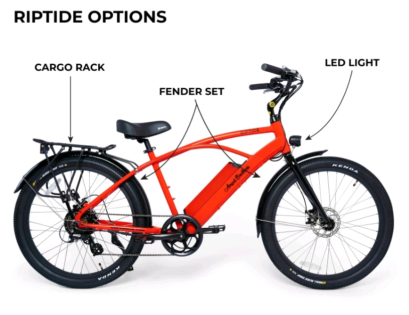 Ampd Brothers RIPTIDE ELECTRIC BEACH CRUISER BIKE 6 Ampd Brothers RIPTIDE ELECTRIC BEACH CRUISER BIKE