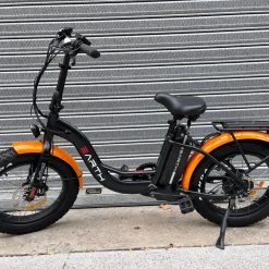Folding And Compact Ebikes EARTH ANT EBIKE 4 INCH FAT TYRE E-BIKE 2021 SEMI FOLDING